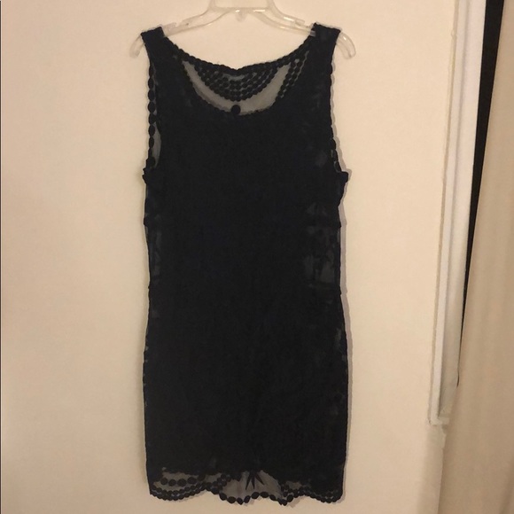 Express Navy Lace dress XL - Picture 1 of 3